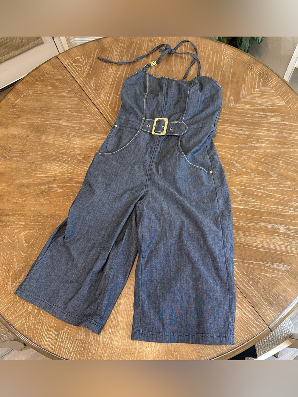 Vintage Rocawear Denim Halter Jumpsuit